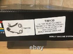 BERLT Timing Chain Kit & Gears 2.2 TDCI Ford Transit Peug/cit 2.2 HDI 2006 On
